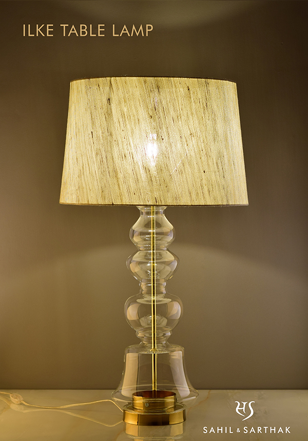 Clear Ilke Table Lamp - by Sahil & Sarthak 